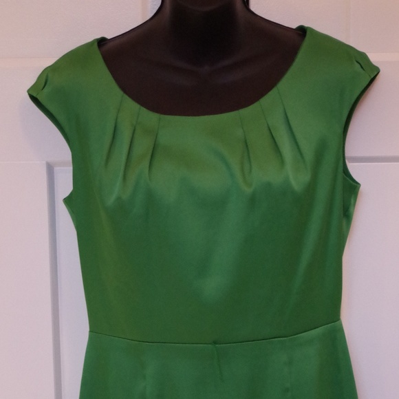 AGB Shamrock Duchess Stretch Satin Cocktail Dress- Sz. 6 - Picture 3 of 4